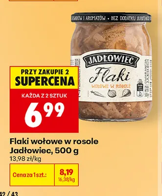 Flaki wołowe w rosole Jadłowiec 500 g promocja w Biedronka
