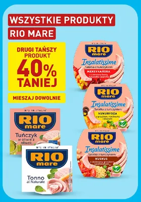 Sałatka z tuńczykiem Insalatissime kukurydza Rio Mare promocja w Aldi