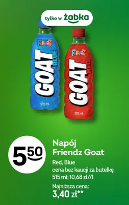 Napój Friendz Goat Blue promocja w Żabka