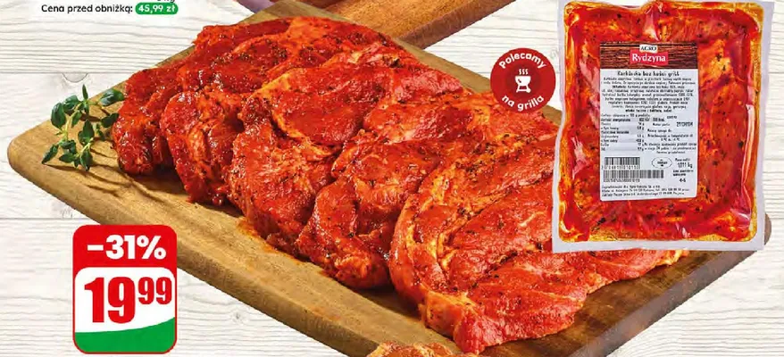 Karkówka bez kości grill Agro Rydzyna promocja w Dino