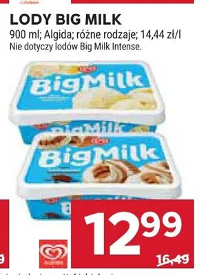 Lody Big Milk promocja w Stokrotka