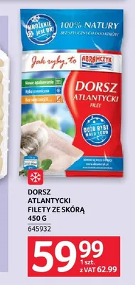Dorsz atlantycki filety ze skórą Abramczyk promocja w Selgros