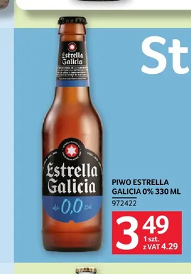 Piwo bezalkoholowe Estrella Galicia promocja w Selgros