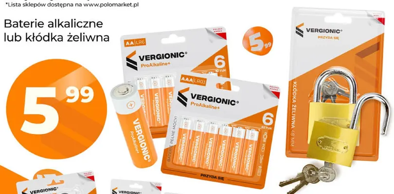 Baterie alkaliczne Aa Vergionic promocja w POLOmarket