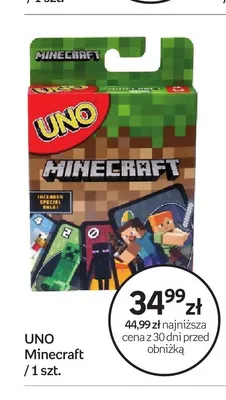 Gra karciana UNO Minecraft promocja w Empik