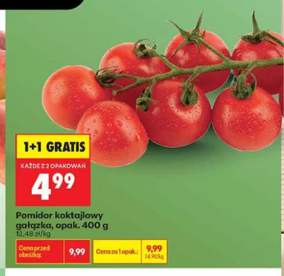 Pomidor koktajlowy gałązka promocja w Biedronka