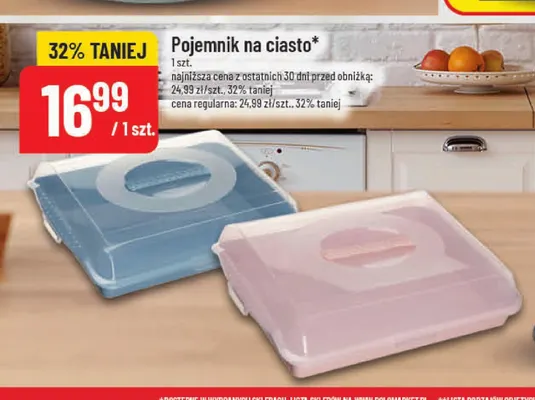 Pojemnik na ciasto promocja w POLOmarket