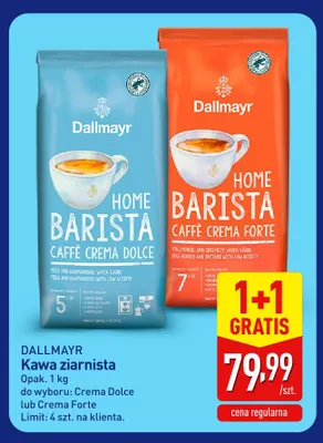 Kawa ziarnista Dallmayr Home Barista Crema Dolce promocja w Aldi
