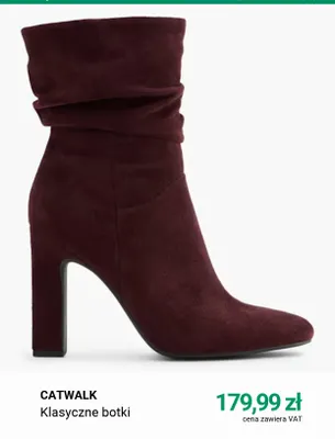 Klasyczne botki Catwalk promocja w Deichmann