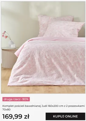 Komplet pościeli bawełnianej Judi home&you 160x200 cm z 2 poszewkami 70x80 promocja w home&you