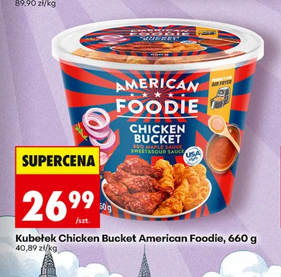 Kubełek Chicken Bucket American Foodie promocja w Biedronka