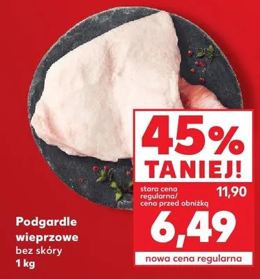 Podgardle wieprzowe bez skóry promocja w Kaufland