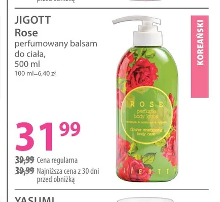 Perfumowany balsam do ciała Rose Jigott promocja w Hebe