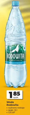 Woda Rodowita niegazowana promocja w Odido