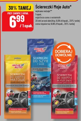 Ściereczki do szyb i LCD Moje Auto promocja w POLOmarket