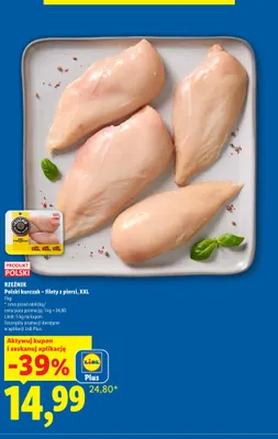Polski kurczak filety z piersi XXL Rzeźnik promocja w Lidl