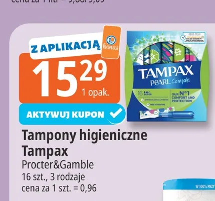 Tampony higieniczne Tampax promocja w Leclerc