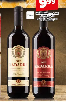 Wino czerwone Napój aromatyzowany Kadarka czerwony półwytrawny promocja w TOPAZ