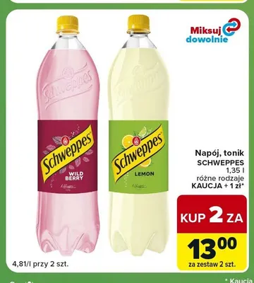 Napój Schweppes Wild Berry promocja w Carrefour Express