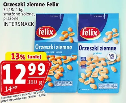 Orzeszki ziemne Felix solone, prażone promocja w Prim Market