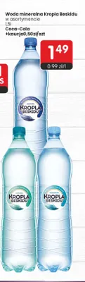 Woda mineralna niegazowana Kropla Beskidu promocja w Market Point