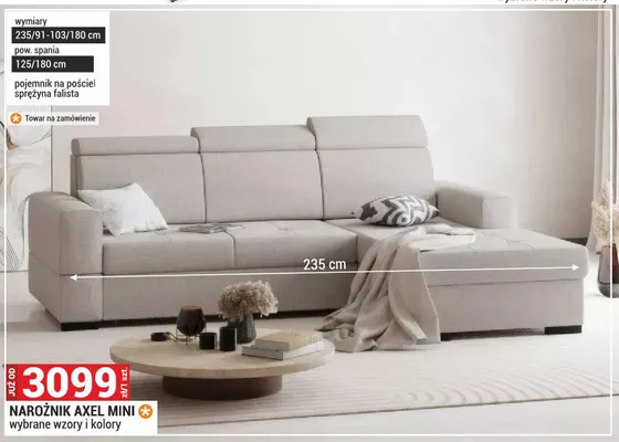 Narożnik Axel Mini promocja w Merkury Market