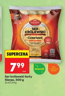 Ser królewski tarty Sierpc promocja w Biedronka