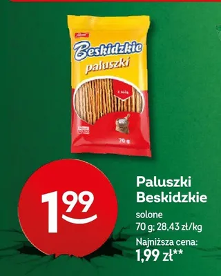 Paluszki solone promocja w Żabka