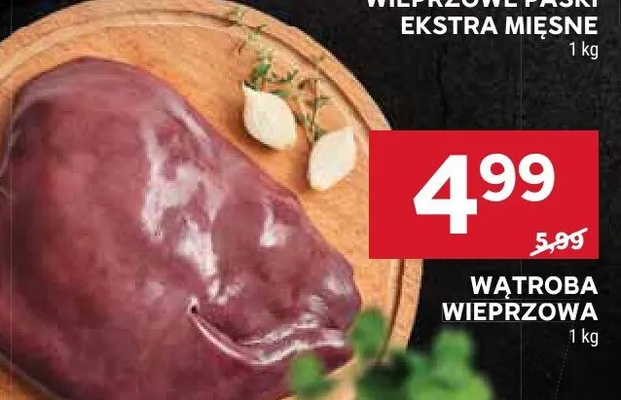 Wątroba wieprzowa promocja w Stokrotka