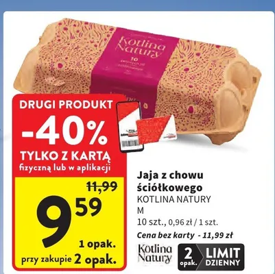 Jaja z chowu ściółkowego promocja w Intermarche