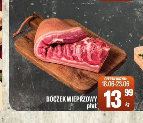 Boczek wieprzowy płat promocja w Tomi Markt