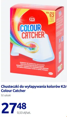 Chusteczki do wyłapywania kolorów K2r Colour Catcher promocja w Action