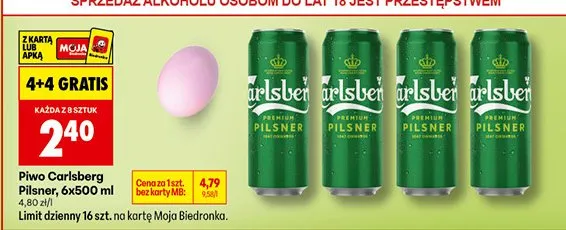 Piwo Pilsner promocja w Biedronka