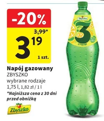 Napój gazowany wybrane rodzaje promocja w Intermarche