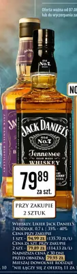 Likier Jack Daniel's Tennessee Honey promocja w Dino