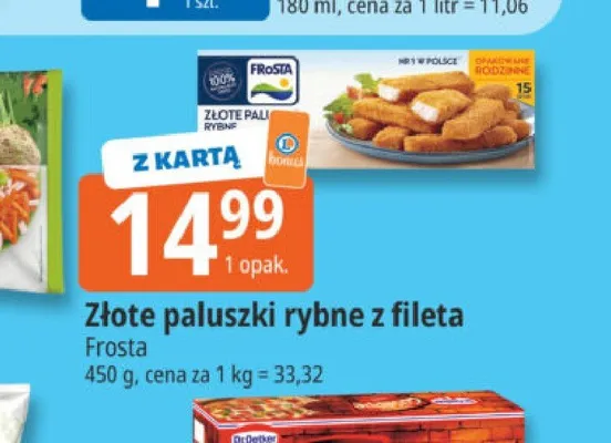 Złote paluszki rybne z fileta Frosta promocja w Leclerc