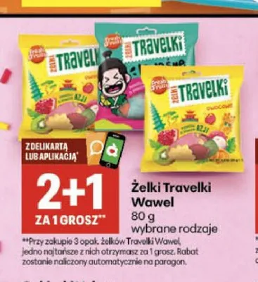 Żelki Travelki Wawel promocja w Delikatesy Centrum