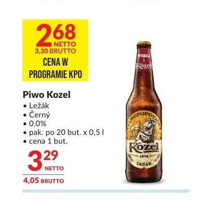 Piwo Kozel Ležák promocja w Makro
