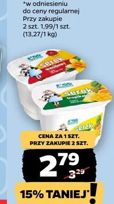 Serek homogenizowany tropikalny Rolmlecz promocja w Netto