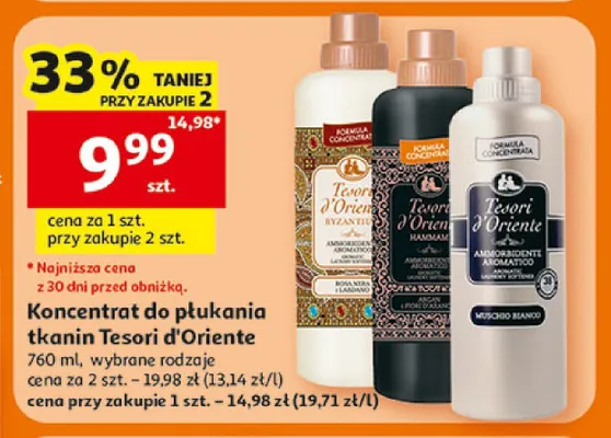 Koncentrat do płukania tkanin Tesori d'Oriente promocja w Auchan