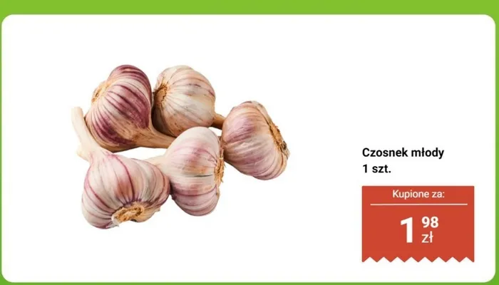 Czosnek młody promocja w Biedronka