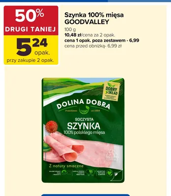 Szynka 100% mięsa GOODVALLEY promocja w Carrefour