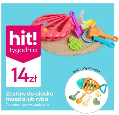 Zestaw do piasku ryba  promocja w Pepco