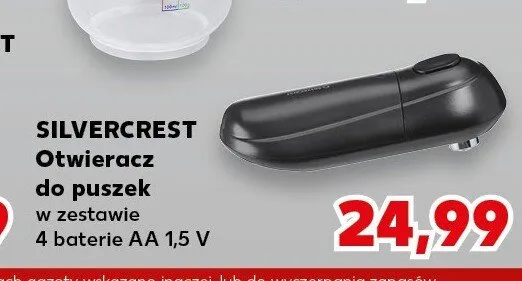 Otwieracz do puszek SILVERCREST promocja w Kaufland