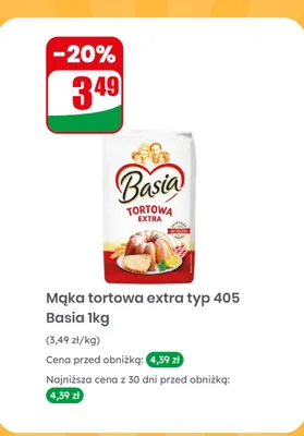 Mąka tortowa extra typ 405 promocja w Dino