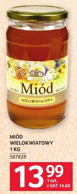 Miód wielokwiatowy 1 kg promocja w Selgros