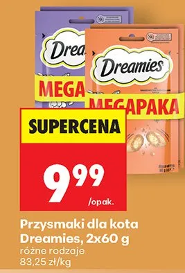 Przysmaki dla kota Dreamies promocja w Biedronka
