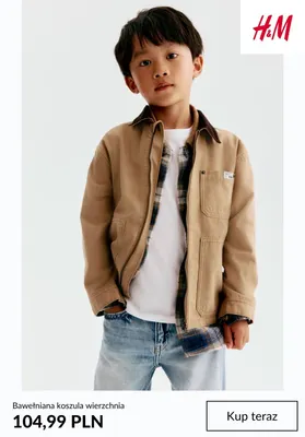 Bawełniana koszula wierzchnia H & M promocja w H&M