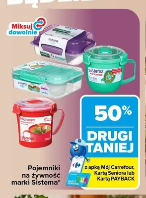 Pojemniki na żywność Sistema promocja w Carrefour
