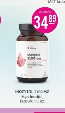 Inozytol 1100mg Myo-Inositol kapsułki Aura Herbals promocja w Drogerie Jasmin